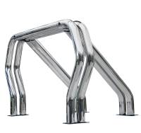 Chrome Double Bar/Double Kicker Bed Bars