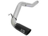 LARGE BORE HD 5" DPF-Back Stainless Steel Exhaust System w/Black Tip - Image 1