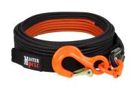 3/8" x 50' SUPERLINE XD BLACK WINCH LINE WITH G100 COBRA SLING HOOK