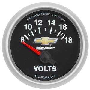 AutoMeter Voltmeter 2 1/16 Zoll – 18 V, Marine Silber Für Boot & Auto