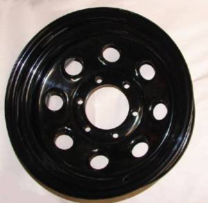 4X4 Parts - 4x4 Parts 16" x 8" Black Steel Wheels - Image 2