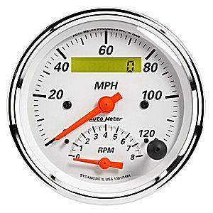 3 3/8" Programmable Tachometer/ Speedometer Combo