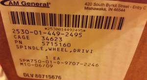 4X4 Parts - 4x4 Parts Geared Hub Wheel Spindle - Image 5